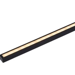 LED-væglampe Mizar, 90 cm, sort, IP44