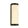 LED-væglampe Nile, højde 36 cm, sort, stål, IP44