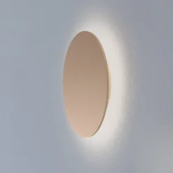 LED-væglampe Orios Plus, guld, Ø 30 cm, stål
