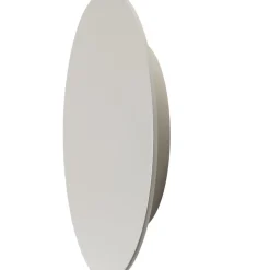 LED-væglampe Orios Plus, sandfarvet, metal, Ø 30 cm
