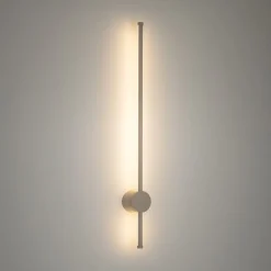 LED-væglampe Orla M, sand, aluminium, højde 97 cm