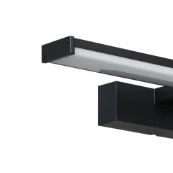 LED-væglampe Pandella 1, længde 40 cm, sort, aluminium