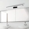 LED-væglampe Pandella 1, længde 60 cm, sort, aluminium