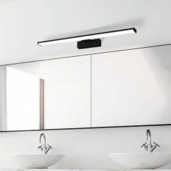 LED-væglampe Pandella 1, længde 60 cm, sort, aluminium