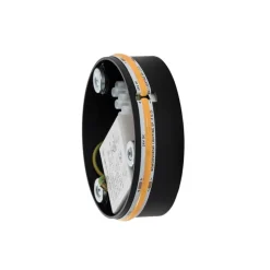 LED-væglampe Ring S, Ø 15 cm, krydsfiner, guldfarvet