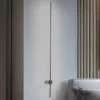 LED-væglampe SABER, olivengrøn, højde 120 cm, metal 4.000 K