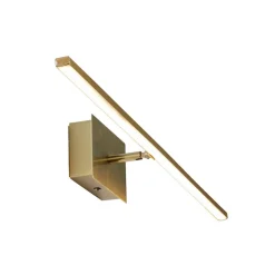 LED-væglampe til badeværelset Amalfi, messingfarvet, bredde 61 cm, stål