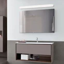 LED-væglampe til badeværelset Box, 3.000 K, bredde 89 cm