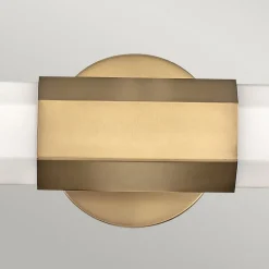 LED-væglampe til badeværelset Facet Dual, messing, 2 lyskilder, bredde 66 cm