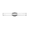 LED-væglampe til badeværelset Facet Dual, krom, 2 lyskilder, bredde 66 cm