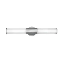 LED-væglampe til badeværelset Facet Dual, krom, 2 lyskilder, bredde 66 cm