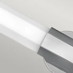 LED-væglampe til badeværelset Facet Dual, krom, 2 lyskilder, bredde 66 cm