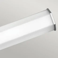 LED-væglampe til badeværelset Facet Dual, krom, 2 lyskilder, bredde 66 cm