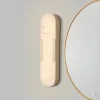 LED-væglampe til badeværelset Opaline Højde 50 cm guldfarvet metal/harpiks