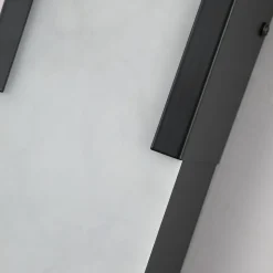LED-væglampe til badeværelset Opaline, højde 50 cm, sort, metal/harpiks