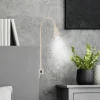 LED-væglampe Tuso, beige, sengemontering, metal, fleksibel arm