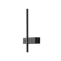 LED-væglampe Vision, højde 30 cm, metal, sort, 3.000 K