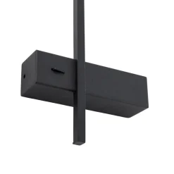 LED-væglampe Vision, højde 30 cm, metal, sort, 3.000 K
