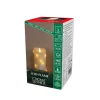 LED-vokslys creme Lysfarve rav Højde13cm