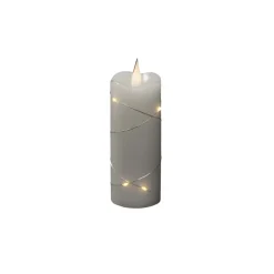 LED-vokslys hvid Lysfarve varm hvid 12,7 cm