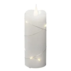 LED-vokslys hvid Lysfarve varm hvid 12,7 cm