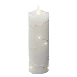 LED-vokslys hvid Lysfarve varm hvid 15,2 cm