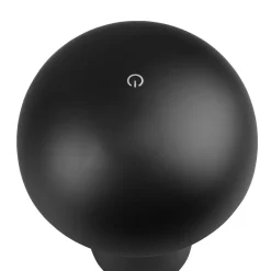 Lennon LED-bordlampe, IP44, batteri, Touchdim sort