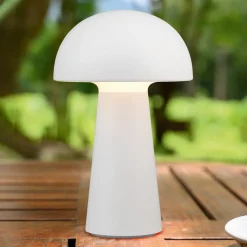Lennon LED-bordlampe, IP44, batteri, Touchdim hvid