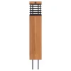 Les Jardins LED-solcellelampe Tekura, teak/grå, 75 cm