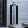 Les Jardins LED-solcellelanterne Teckalu, grå/sort, 60 cm