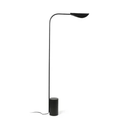 Liggera gulvlampe, sort, stål, højde 138,3 cm