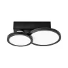LIGHTME Aqua LED-loftlampe GU10 2 lyskilder sort