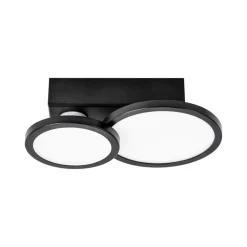 LIGHTME Aqua LED-loftlampe GU10 2 lyskilder sort