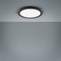 LIGHTME Aqua Plano LED indbygningslampe IP44, sort
