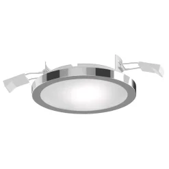Lightme Aqua Pur LED-indbygningsspot Ø11,2 cm krom