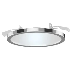Lightme Aqua Pur LED-indbygningsspot Ø14,7 cm krom