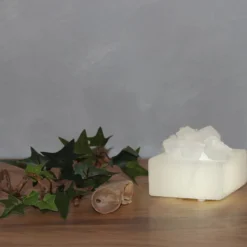 Lille LED-saltkrystalskål Petite