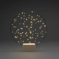 Lille ring LED-silhuet med træfod