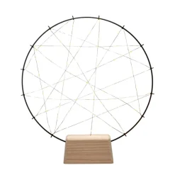 Lille ring LED-silhuet med træfod