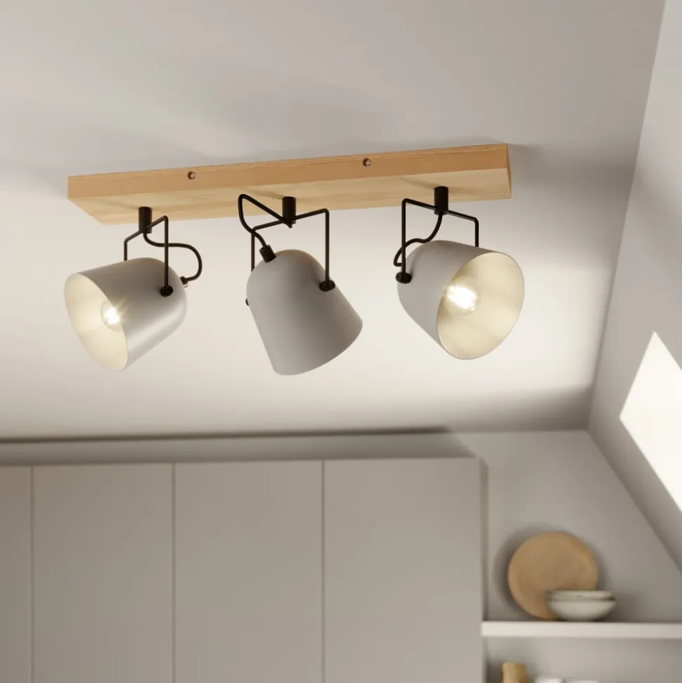 Lindby Adalin loftlampe, 3 lyskilder, grå