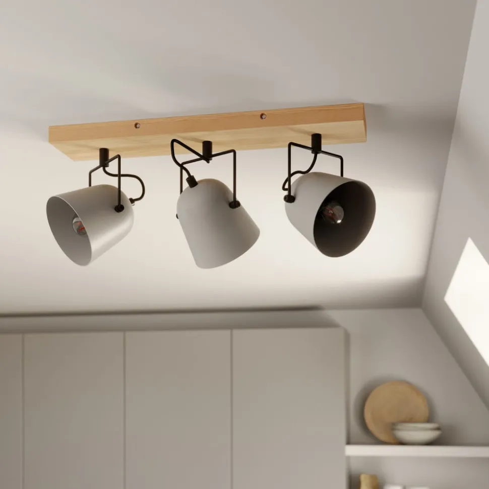 Lindby Adalin loftlampe, 3 lyskilder, grå