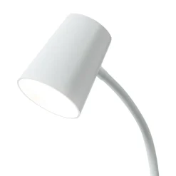 Lindby Ailina LED-bordlampe, klemmefod, hvid