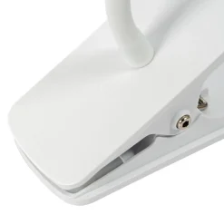 Lindby Ailina LED-bordlampe, klemmefod, hvid