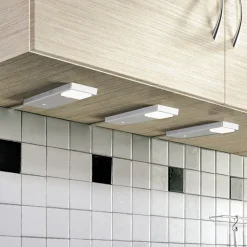 Lindby Amaryll LED-underskabsbelysning, 3 stk sølv
