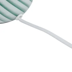 Lindby Andriana bordlampe, grøn/hvid, glas, Ø 15 cm