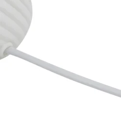 Lindby Andriana bordlampe, hvid, glas, Ø 15 cm