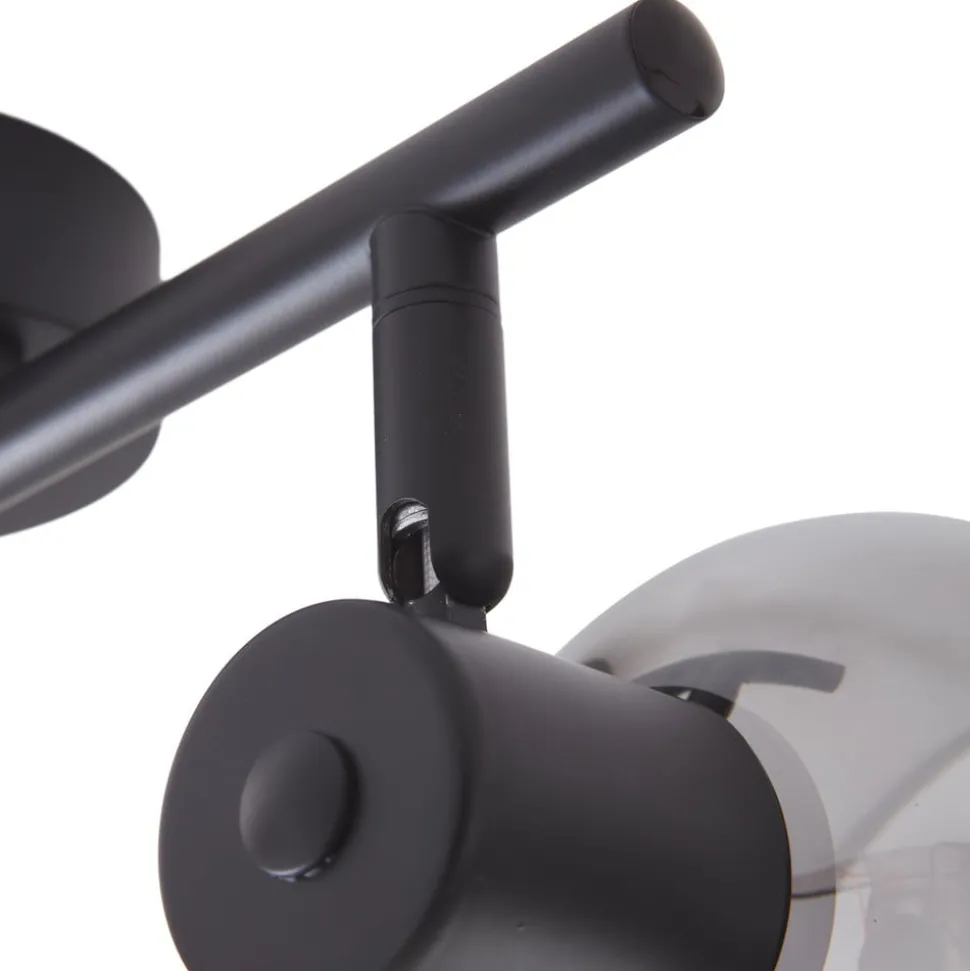 Lindby Arna loftlampe, sort, 2 lyskilder