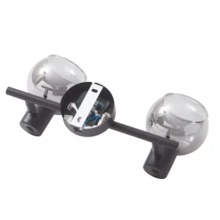 Lindby Arna loftlampe, sort, 2 lyskilder