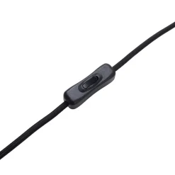 Lindby bordlampe Aelith, Ø 40 cm, brun, keramik, E27