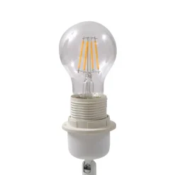 Lindby bordlampe Aelith, Ø 30 cm, hvid, keramik, E27